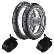 Kit Pneu Cg 125 275-18 + 90/90-18 Tr300 Vipal + Câmara