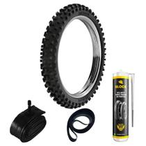 Kit Pneu Cg 150 Ybr 125 Yes 125 275-18 42m Sh31 Rinaldi + Câmara + Selante + Cinta