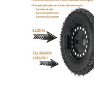 Kit Pneu Completo Para Carrinho De Mão Carriola Aro 8 3.25-8 Kit Pneu Completo Para Carrinho De Mão Carriola Aro 8 3.25-8