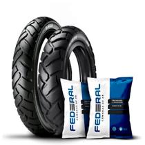 Kit Pneu Ira Bunker 90/90-21 + 120/90-17 Xt600 + 2 Câmaras Kit Pneu Ira Bunker 90/90-21 + 120/90-17 Xt600 + 2 Câmaras