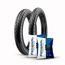 Kit Pneu Ira Soho 80/100-14+60/100-17+ 2 Câmaras Biz 100/125