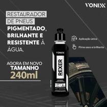 Kit pneu limpo rexer vonixx 500ml delet vonixx 1,5l com aplicador limpeza e renovação de pneus alto desempenho automotivo