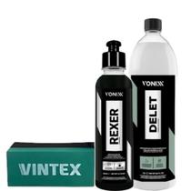 Kit Pneu Limpo Rexer Vonixx 500ml Delet Vonixx 1,5L com Aplicador