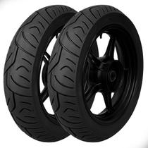 Kit Pneu Moto 110/70-17 e 140/70-17 Dianteiro e Traseiro Sem Camara Velocite Robust Kit Pneu Moto 110/70-17 e 140/70-17 Dianteiro e Traseiro Sem Camara Velocite Robust
