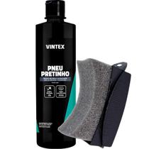 Kit Pneu Pretinho Brilho Molhado Proteção Vonixx + Aplicador de Pretinho Para Pneus