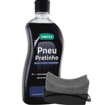 Kit Pneu Pretinho Brilho Molhado Proteção Vonixx + Aplicador de Pretinho Para Pneus