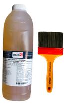 Kit Pneu Pretinho Finalizador Super Brilho + Aplicador Pincel Roma