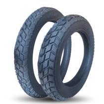 Kit Pneu Trilha 110 90 17 e 90 90 19 Alta Aderência Kit Pneu Trilha 110 90 17 e 90 90 19 Alta Aderência