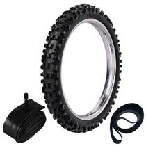 Kit Pneu Xr 250 Tornado Crf 230 80/100-21 51m Rw33 Rinaldi + Camara + Cinta