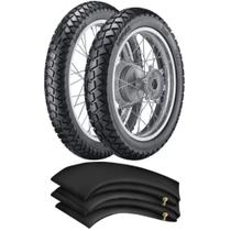 Kit Pneu Xtz 250 Lander Tenere Xtz 125 110/80-18 + 80/90-21 Tr300 Vipal