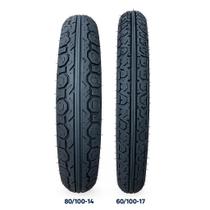 Kit Pneus 80/100-14 + 60/100-17 Biz 125 Pop 110i Elite 125