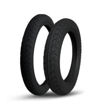 Kit Pneus 80/100-14 Traseiro + 60/100-17 Dianteiro