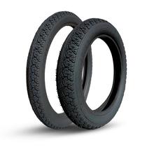 Kit Pneus110/90-17 e 90/90-19 Dianteiro Traseiro Cros Trilha