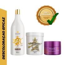 Kit Pó Blue De 250 G + Ox De 5Vol. + Máscara Matizadora 300G