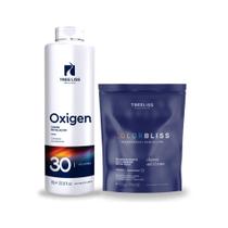 Kit Pó descolorante 11 tons 500g color bliss+30vol Treeliss Kit Pó descolorante 11 tons 500g color bliss+30vol Treeliss
