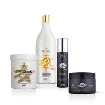 Kit Pó Descolorante 250g + Ox 30 vol + Kit Moonlight Dyusar