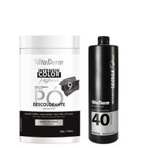 Kit Pó Descolorante 500g + Loção Reveladora 40 vol 900ml