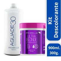 Kit Pó Descolorante Ametista+ Ox 30 Vol 900Ml Probelle