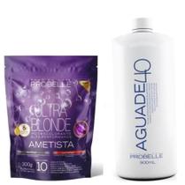 Kit Pó Descolorante Ametista Ultra Blonde STAND POUCH 300G+Agua Oxigenada 40V 900 ML Probelle Kit Pó Descolorante Ametista Ultra Blonde STAND POUCH 300G+Agua Oxigenada 40V 900 ML Probelle
