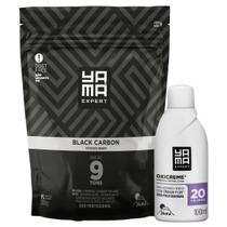 Kit Pó Descolorante Black Carbon + Oxigenada 20 Volumes 100ml Profissional 9 Tons Yama 300g Kit Pó Descolorante Black Carbon + Oxigenada 20 Volumes 100ml Profissional 9 Tons Yama 300g