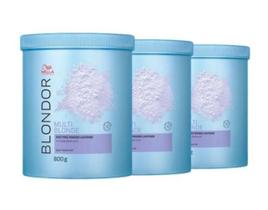 Kit Pó Descolorante Blondor Multi Blonde 800G 3Und - Wella