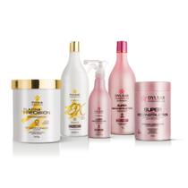 Kit Pó Descolorante Coloração Profissional +OX 30 +Kit Super Kit Pó Descolorante Coloração Profissional +OX 30 +Kit Super