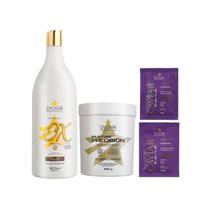 Kit Pó Descolorante De 250G + Ox De 5 Volumes + Sache