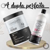 Kit Pó Descolorante + Loção Reveladora Luminosittà Professional Premium Blonde Kit Pó Descolorante + Loção Reveladora Luminosittà Professional Premium Blonde