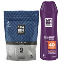 Kit Pó Descolorante Platinado + Oxigenada Ametista 900ml Profissional Grande - Monte Como Quiser