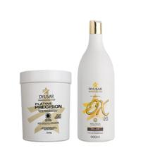 Kit Pó Descolorante Platine P. Blue + Ox 20 Volumes Dyusar Kit Pó Descolorante Platine P. Blue + Ox 20 Volumes Dyusar