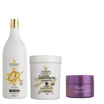 Kit Pó Descolorante Platine P. Blue +Ox 40 + Matizadora 300g Kit Pó Descolorante Platine P. Blue +Ox 40 + Matizadora 300g