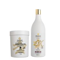 Kit Pó Descolorante Platine P. Blue + Ox 5 Volumes Dyusar