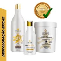 Kit Pó Descolorante PlatineP. Blue +OX 30Vol + DyPlex DYUSAR