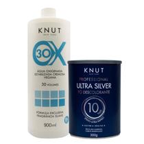 Kit Pó Descolorante Ultra Silver 300g + OX 30 Volumes 900ml Knut Kit Pó Descolorante Ultra Silver 300g + OX 30 Volumes 900ml Knut