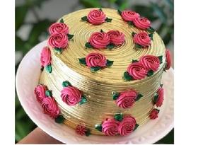 Kit Pó Para Decoração De Bolo Fab (4 Tipos De Dourado)