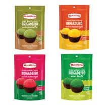Kit Pó para Preparo de Brigadeiro 4 sabores Mousses e Trufas Kit Pó para Preparo de Brigadeiro 4 sabores Mousses e Trufas
