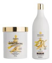 Kit Pó Platine Precision White + Ox 20 Volumes Dyusar Kit Descoloração Profissional Pó Descolorante Kit Pó Platine Precision White + Ox 20 Volumes Dyusar Kit Descoloração Profissional Pó Descolorante