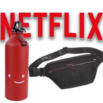 Kit Pochete + Garrafinha 500 ml Perfil Netflix Pacific