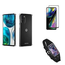 Kit Pochete Motorola Moto G52 + Capa + Película de Vidro 3D Kit Pochete Motorola Moto G52 + Capa + Película de Vidro 3D