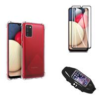 Kit Pochete Samsung Galaxy A03s + Capinha Anti Impacto + Película de Vidro Kit Pochete Samsung Galaxy A03s + Capinha Anti Impacto + Película de Vidro