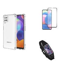 Kit Pochete Samsung Galaxy M32 + Capa + Película de Vidro Kit Pochete Samsung Galaxy M32 + Capa + Película de Vidro