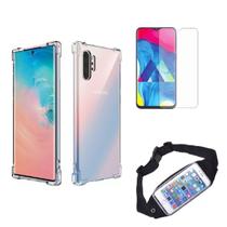 Kit Pochete Samsung Galaxy Note 10 + Capinha Anti Impacto + Película de Vidro
