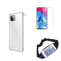 Kit Pochete Samsung Galaxy Note 10 Lite + Capinha Anti Impacto + Película de Vidro