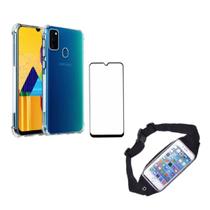 Kit Pochete Samsung Galaxy s10 Lite + Capinha Anti Impacto + Película de Vidro