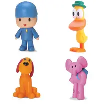 Kit Pocoyo 4 Bonecos Turma do Pocoyo Elly Pato Lolla Vinil