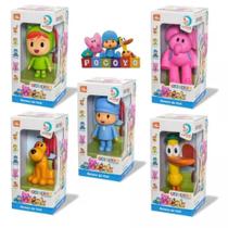 Kit Pocoyo 5 Bonecos de Vinil 13cm Personagens Divertidos para Crianças