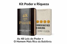 Kit Poder e Riqueza As 48 Leis do Poder Capa Dura + O Homem Mais Rico da Babilônia