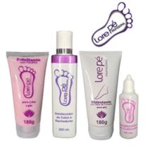 Kit Podologia 4 Itens Lorepé Removedor Calos Rachadura