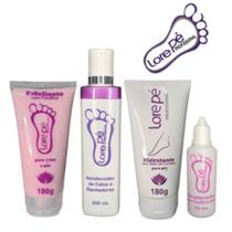 Kit Podologia 4 Itens Lorepé Removedor Calos Rachadura