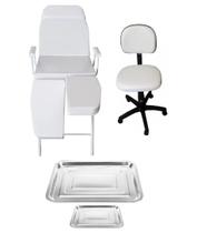 Kit Podologia Básico Branco Maca e Mocho Fiscomed